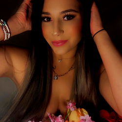 OnlyFans Model with Flower Bouquet