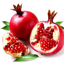 Vibrant Fruit Pomegranate and Pomegranate Beads