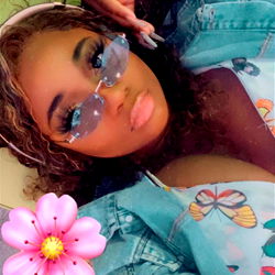 AmourCoCoSin in Blue Jacket with Flower