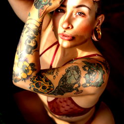 Kaye Khaos, a Tattooed Model