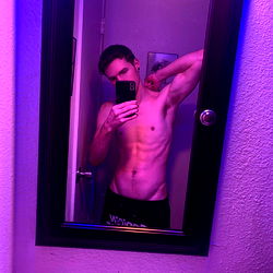 Atlas Steele in an Intimate Bathroom