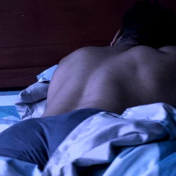 Sleeping Man in Blue Sheets, Strong Format JSON