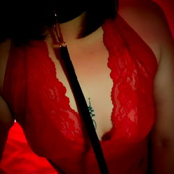 OnlyFans Model in Red Lingerie