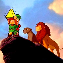 Pskiddy as Nintendo Character on a Rocky Cliff