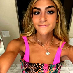 April Amore Posing for Social Media