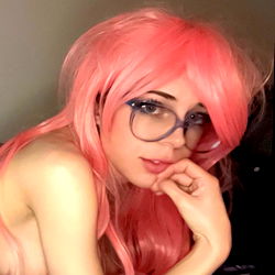 Onlyfans Model Showcasing Pink Gender and Glasses