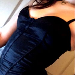 Nymph in Black Corset