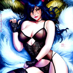 Erotic Artwork: Aria Moon, an OnlyFans Model